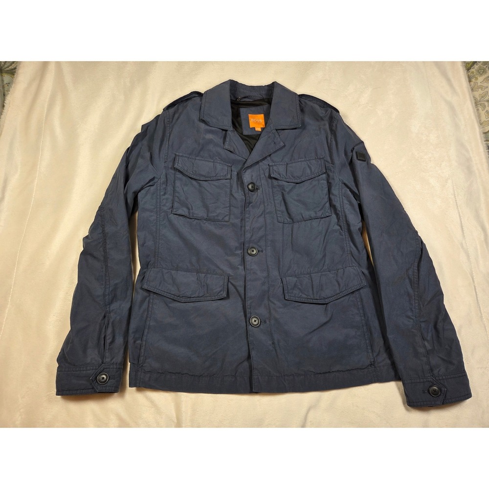 BOSS Hugo Boss Orange Oricky-W Navy Military Utility Field Jacket 42Rh